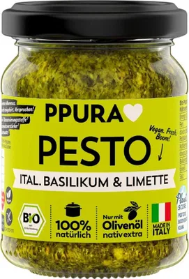 Obrázok produktu pre PPURA 379862, Pesto omáčka, 120 g, Taliansko, Nádoba