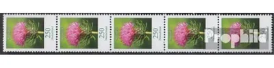 Produktbild von Briefmarken BRD (BR.Deutschland) 2016 Mi 3199R Fünferstreifen (kompl.Ausg.) postfrisch Blumen