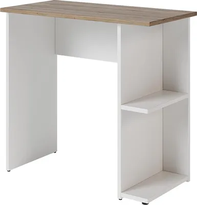 Produktbild von Schreibtisch Vicco Simple Weiß/Artisan 80 x 40 cm, Model 59814