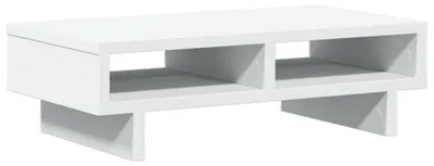 Produktbild von vidaXL Monitorständer Weiß 50x27x15 cm Holzwerkstoff