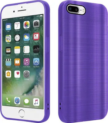 Produktbild von Cadorabo Hülle für Apple iPhone 7 PLUS / 7S PLUS / 8 PLUS Schutz Hülle in Lila Handyhülle TPU Silikon Etui Case