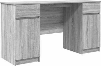 Image de Bureau Sonoma gris 140 x 49 x 76 cm Bois d'ingénierie