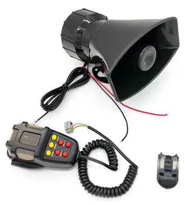 Produktbild von Lauter Auto-Warnalarm für LKW Lautsprecher 12-V-Sirene Druckluft-Hupe Megafon Polizeihupe Feuerwehrhupe Autohupe 110 dB