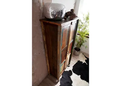 Produktbild von MASSIVMOEBEL24 Schrank Altholz 90x45x180 mehrfarbig lackiert FABLE #12