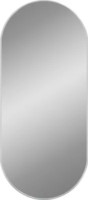Zdjęcie produktu dla vidaXL Lustro ścienne srebrne 100x45 cm owalne
