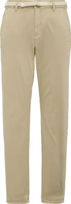 Produktbild von S.Oliver Hose Regular Fit Mid Rise Tapered Leg Braun Größe 34 mit geflochtenem Gürtel
