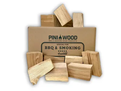 Image de PINI Wood Chunks hêtre SANS BOIS 7 kg de blocs de fumage pour barbecue Smoker Four à pizza