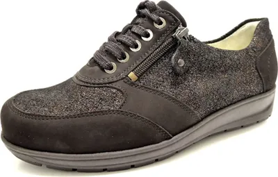 Produktbild von WALDLÄUFER Damen  Slipper sportlich schwarz Gr. 41/2