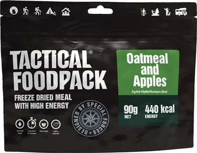 Produktbild von Tactical Foodpack Oatmeal and Apples, Haferflocken, 90 g