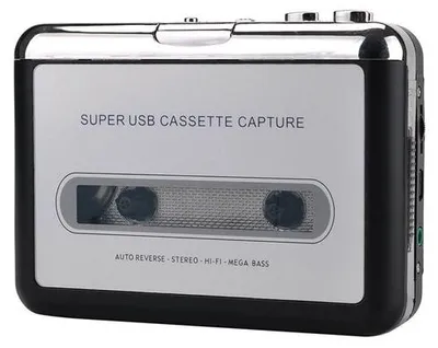 Obrázok produktu pre Ručne vyrobený kazetový magnetofón s automatickým prevrátením pásky a výstupom na slúchadlá.