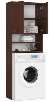 Obrázek produktu pro Vestavná skříňka na pračku se dvěma dvířky, 64 × 30 × 180 cm