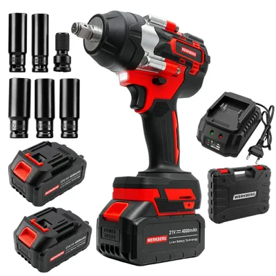 Produktbild von Akku-Schlagschrauber 900Nm 1/2 Zoll Brushless 2x 4Ah | WERKBERG