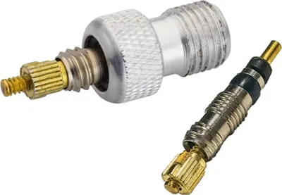 Zdjęcie produktu dla Wkładka zaworu Presta Wolf Tooth EnCase System oraz adapter zaworu dla zaworów Schrader