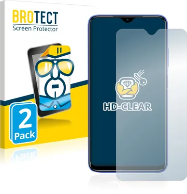 Produktbild von 2x Für Xiaomi Redmi 9T Schutzfolie BROTECT Displayschutz Display Schutz Folie Klar Transparent