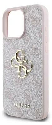 Image de GUESS étui pour IPHONE 16 Pro GUHCP16L4GMGPI (4GPolyuréthaneBig Logo) rose