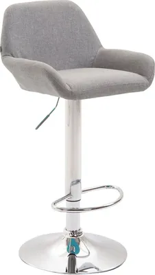 Produktbild von Barhocker Braga Stoff chrom grau