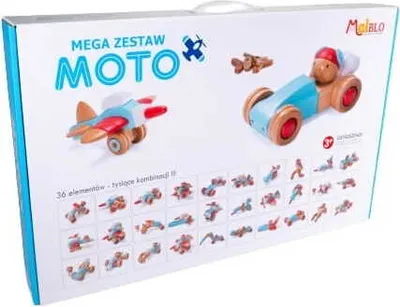 Immagine prodotto di Blocchi di legno blocchi di legno costruzioni giocattolo Moto 3+ Malblo