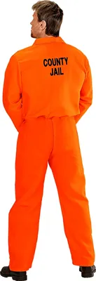 Produktbild von Orangener Häftling mit Handschellen - Gr. S - XXL für Herren S
