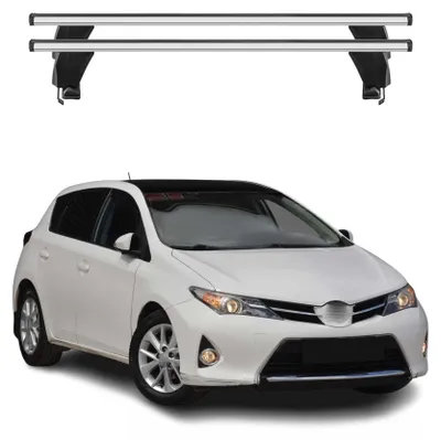 Produktbild von Menabo Dachträger Grundtäger für Toyota Auris mk2 2012-2018 50kg Alu Silber 2x, KI-generiertes Bild