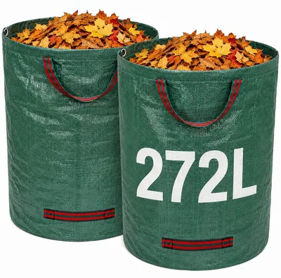 Produktbild von ZhouWei 2 Stück Gartenabfallsäcke Stabil & Selbststehend Kapazität 272 L