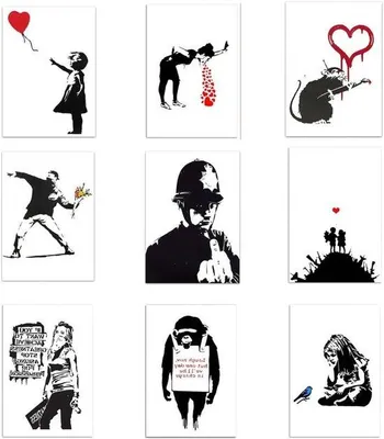 Immagine prodotto di Set di stencil riutilizzabili - 21 x 30 cm - Per dipingere su legno, pareti e mobili in tessuto - Progetti fai da te e decorazioni per la casa