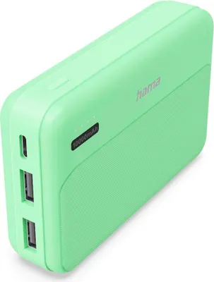 Produktbild von Hama Pocket 10, 10000 mAh, Lithium Polymer (LiPo), Grün