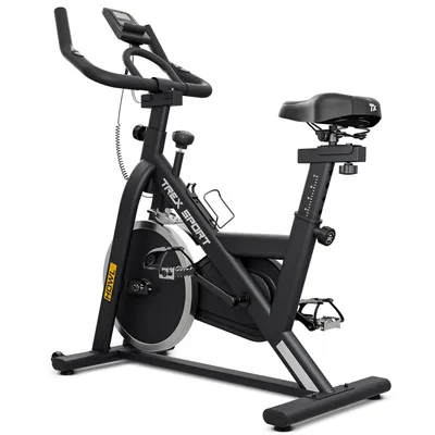 Produktbild von TREX SPORT Indoor Bike Heimtrainer Fahrrad TX-640SB HOWL |Mechanischer Widerstand, 12kg Schwungrad, Trainingscomputer, Pulssensoren | leise, bis 130kg