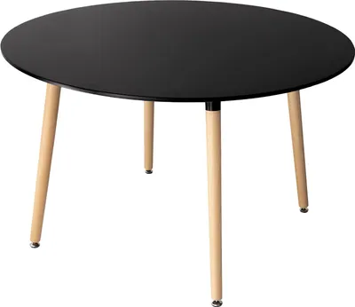 Produktbild von Runder Tisch 120cm schwarz MARTHA