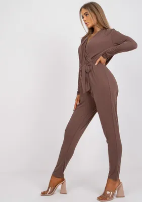 Zdjęcie produktu dla Ex moda kombinezon damski Donne brązowy