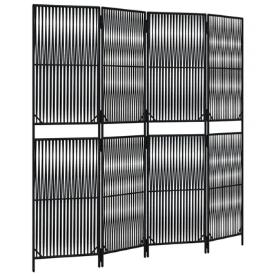 Obrázek produktu pro Dělící stěna 4 panely černá polyratan