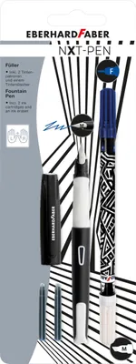 Image de EBERHARD FABER Set de stylos à plume NXT M avec effaceur d'encre - 4 pièces