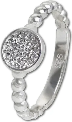 Produktbild von Damen Gr. 58 18,5 SilberDream Ringe silberweiß Ringschmuck D2SDR408W58