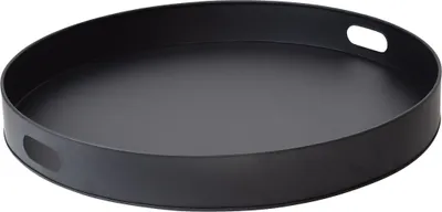 Produktbild von LOFT42 Tray Metall Tablett – Schwarz – Ø40 cm