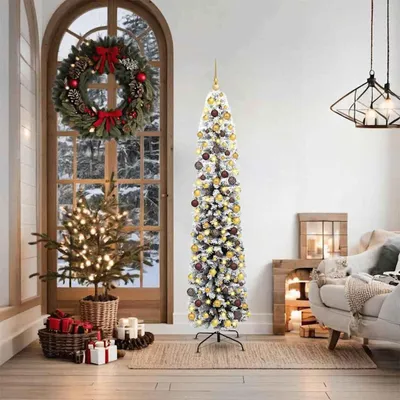Immagine prodotto di Albero di Natale artificiale a 300 LED con supporto verde 180 cm
