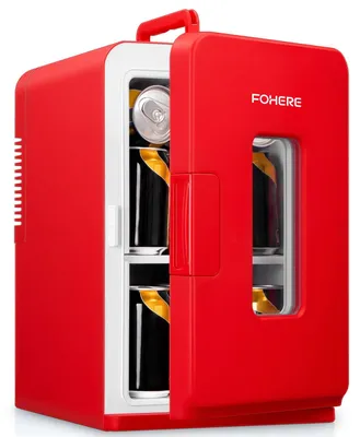 Imagen del producto de Mini refrigerador 2 en 1 con función de refrigeración y calefacción, de 15 litros, para coche y oficina