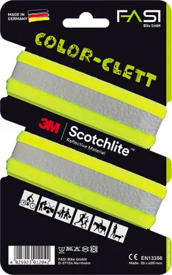 Produktbild von Fasi Farbige Reflex Klettband paarweise schwarz