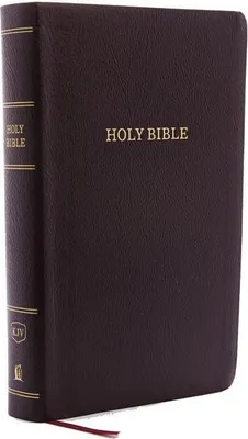 Produktbild von KJV Holy Bible: Personal Size Giant Print with 43,000 Cross References, Burgundy Lederfaserstoff, Red Letter, Comfort Print (Thumb Indexed): King James Version