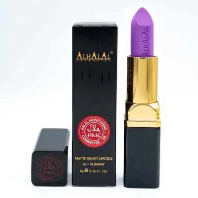 Produktbild von AL-10 JANNAT Halal Lippenstift Lila | Matt, vegan, alkoholfrei, HMC- | Hochpigmentiert & langanhaltend