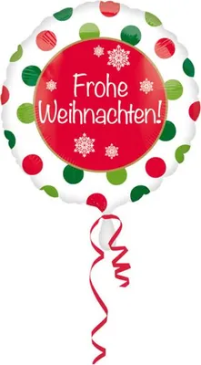 Produktbild von 18"/Ø45cm Folienballon "Frohe Weihnachten"