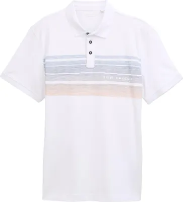 Produktbild von Poloshirt mit Brust-Print