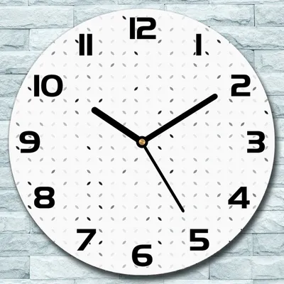 Produktbild von Wanduhr aus Glas Rund fi 30 Abstraktes graues Quarz Deko Schlafzimmer Büro