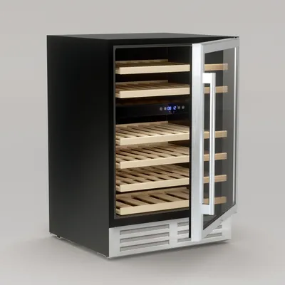 Produktbild von Weinkühlschrank Les Petits Champs 46 Flaschen - freistehend - 137 L - 5 bis 22°C - Stahl
