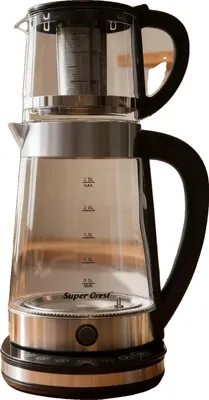 Produktbild von Unterstützender Wasserkocher, große 2,5 l Kapazität, kleine 1 l Kapazität, 220-240 V, 1500 W Leistung, LCD-Bildschirm