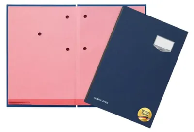 Immagine prodotto di Pagna® 24201-02 Cartella firmata DE LUXE - 20 tasche, A4, copertina in lino, blu