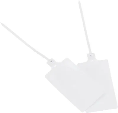 Obrázok produktu pre Plastové nálepky, biele, 100 ks, 6,8 x 9,9 cm, na označenie ventilov