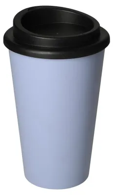 Obrázek produktu pro Termohrnek na kávu z ekologického plastu - hrnek na kávu 350 ml bez BPA a 100% recyklovatelný &  Germany - chrpa