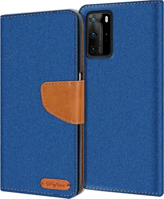 Zdjęcie produktu dla Pokrowiec na telefon komórkowy Huawei P40 Pro Etui Wallet Flip Case Pokrowiec ochronny z tkaniny