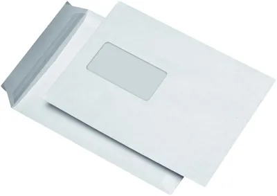 Obrázok produktu pre mayer-network 30006877 Versandtaschen C5, mit Fenster, haftklebend, 90 g/qm, weiß, 500 Stück
