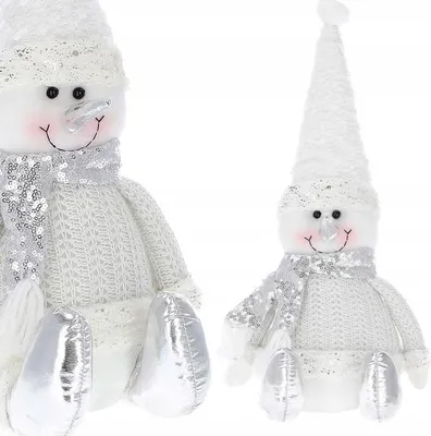 Obrázek produktu pro Vánoční Sněhulák 43 cm, bílý