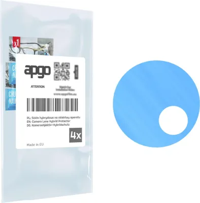 Produktbild von apgo 4 Stück Hybrid Kameraschutz, Kamera-Schutzglas kompatibel mit Tecno Camon 30, Linsenschutz, 9H Härte, Schutz für Kameraobjektiv, Anti-Kratzer, transparent